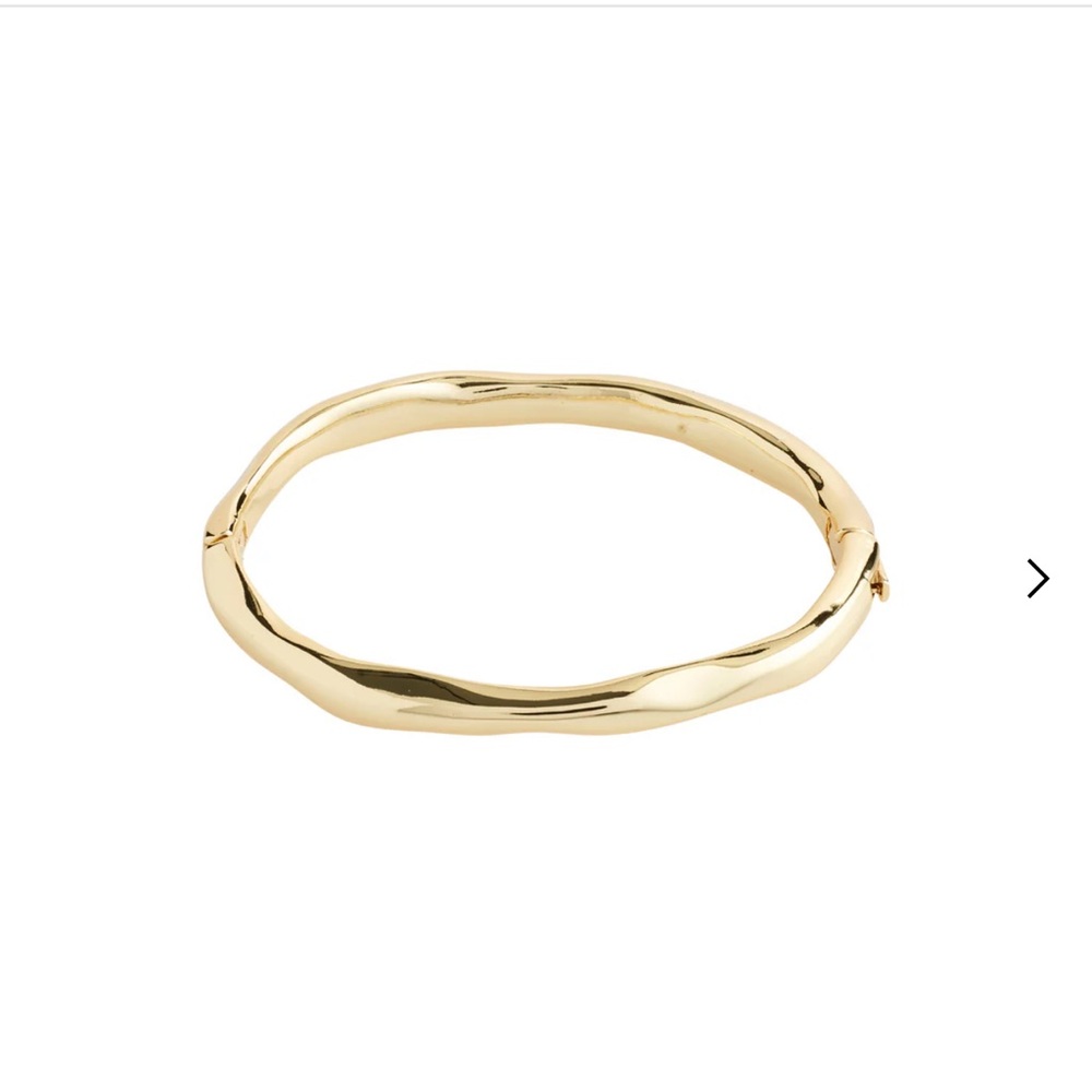 Pilgrim Light Recycled Wavy Bangle Bracelet